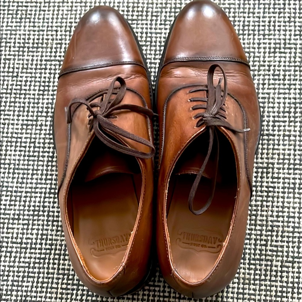 Thursday Boot Company Brown Oxfords Classic Leather Design